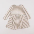 Petit Bateau - robe blanc, or - 18 mois