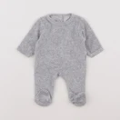 Vertbaudet - pyjama velours gris - 0 mois