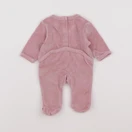 Vertbaudet - pyjama velours rose - 0 mois