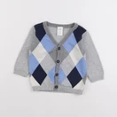 H&M - gilet gris - 3/6 mois