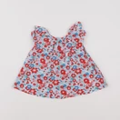 Jacadi - blouse liberty bleu, rouge - 18 mois