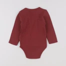Vertbaudet - body rouge - 12 mois