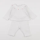 Jacadi - ensemble blanc - 12 mois