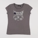 IKKS - tee-shirt gris - 10 ans