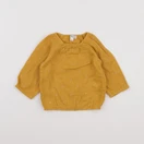 Vertbaudet - blouse jaune - 9 mois