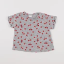 H&M - tee-shirt gris - 3/6 mois