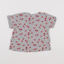 H&M - tee-shirt gris - 3/6 mois