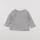 H&M - tee-shirt gris - 3/6 mois
