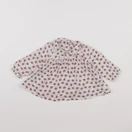 Boutchou - blouse beige, rouge - 6 mois