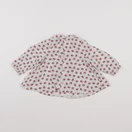 Boutchou - blouse beige, rouge - 6 mois
