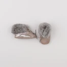 Pom d'Api - chaussons gris, or - pointure 17