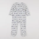 Vertbaudet - pyjama velours blanc, bleu - 2 ans