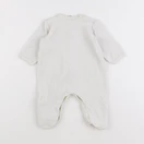 Petit Bateau - pyjama velours gris - 6 mois