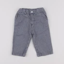 Petit Bateau - pantalon bleu, blanc - 6 mois