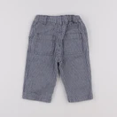 Petit Bateau - pantalon bleu, blanc - 6 mois