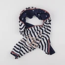IKKS - écharpe bleu, blanc - 10/14 ans