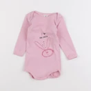 Petit Bateau - body rose - 6 mois