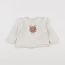 Vertbaudet - sweat beige - 6 mois