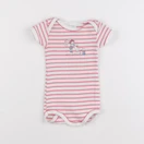 Petit Bateau - body rose - 6 mois