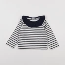 Jacadi - tee-shirt bleu, blanc - 24 mois