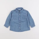 Boutchou - chemise bleu - 18 mois