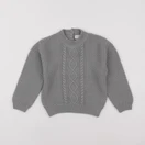 Quincy Mae - pull gris - 2/3 ans