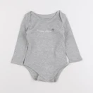 Vertbaudet - body gris - 12 mois