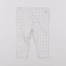 Petit Bateau - legging volants au dos blanc - 12 mois