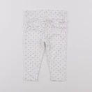 Petit Bateau - legging volants au dos blanc - 12 mois
