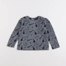 Zara - tee-shirt gris, noir - 6/9 mois