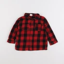 H&M - chemise rouge - 9/12 mois