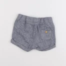 H&M - short bleu - 4/6 mois