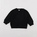 H&M - sweat noir - 12/18 mois
