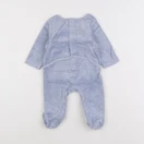 Tape à l'oeil - pyjama velours bleu - 3 mois
