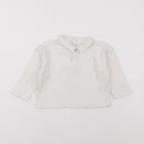 H&M - polo blanc - 9/12 mois