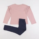 Vertbaudet - pyjama coton bleu, rose - 8 ans