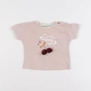 Vertbaudet - tee-shirt rose - 6 mois