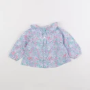 Jacadi - blouse liberty bleu, rose - 12 mois
