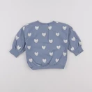 La Redoute - sweat bleu - 9 mois