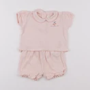 Vertbaudet - pyjama coton rose - 6 mois