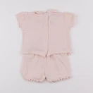 Vertbaudet - pyjama coton rose - 6 mois