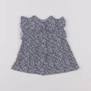 Vertbaudet - tee-shirt blanc, bleu - 9 mois
