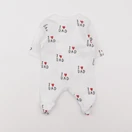 H&M - pyjama coton blanc - 0/1 mois