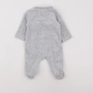 Tape à l'oeil - pyjama velours gris - 3 mois