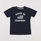 Vertbaudet - tee-shirt bleu - 4 ans