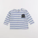 Bobo Choses - tee-shirt blanc, bleu - 12/18 mois