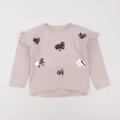 Vertbaudet - sweat rose - 6 ans