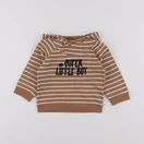 Vertbaudet - sweat marron - 18 mois