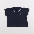 Vertbaudet - polo bleu - 12 mois