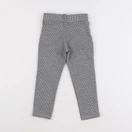 Okaidi - jegging blanc, noir - 3 ans
